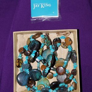Jay King Mine Finds 40" Genuine Handmade Turquoise Multi Necklace